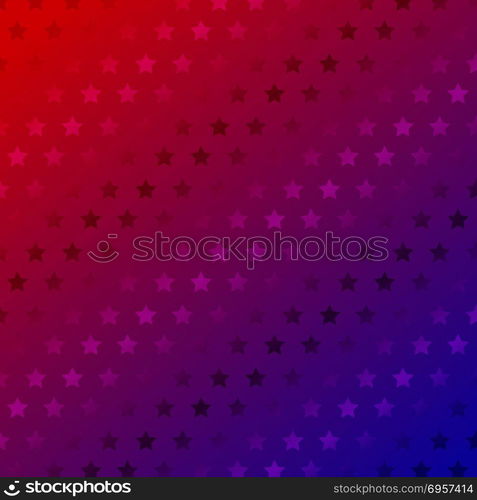 Abstract stars pattern on red gradient color background. Vector illustration. Abstract stars pattern on red gradient color background.