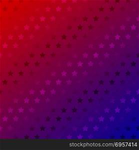 Abstract stars pattern on red gradient color background. Vector illustration. Abstract stars pattern on red gradient color background.