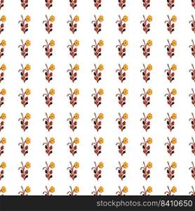 Abstract strange flower seamless pattern. Creative botanical floral ornament. Contemporary plants endless wallpaper. Simple design for fabric, textile print, wrapping paper, cover. Vector illustration. Abstract strange flower seamless pattern. Creative botanical floral ornament. Contemporary plants endless wallpaper