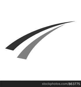 Abstract Street or Road Swoosh Logo Template Illustration Design. Vector EPS 10.