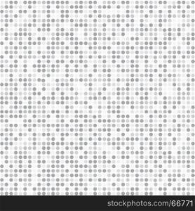 Abstract stripe gray and white random dots digital technology halftone background vector