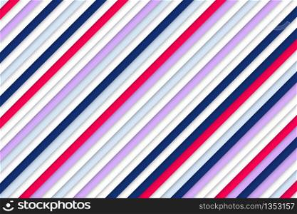 Abstract stripe line design of 3d pattern artwork background. Decorate for ad, poster, template, presentation. illustration vector eps10