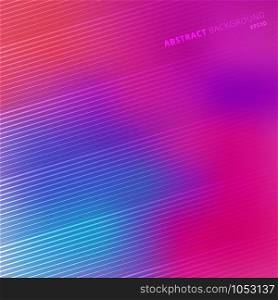 Abstract striped diagonal lines vibrant glowing color background and texture futuristic style. Vector illustration
