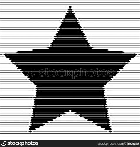 Abstract striped star backdrop