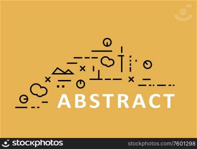 Abstract style background with modern composition.. Abstract style background with modern composition