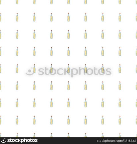 Abstract style seamless pattern with bottle and message silhouettes. Isolated backdrop. Nautical print. Designed for fabric design, textile print, wrapping, cover. Vector illustration.. Abstract style seamless pattern with bottle and message silhouettes. Isolated backdrop. Nautical print.