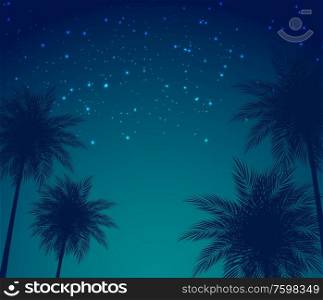 Abstract Summer Natural Palm Background Vector Illustration EPS10. Abstract Summer Natural Palm Background Vector Illustration