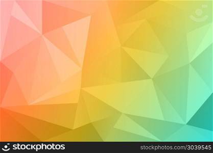Abstract summer polygonal background. Spring nature orange color. Vector illustration. Abstract summer polygonal background. Spring nature orange color