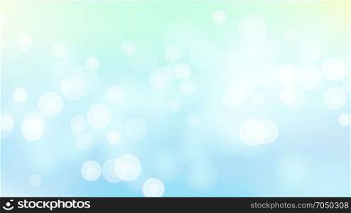 Abstract Summer Sea Nature Background Vector. Blurred Warm Bokeh Background. De Focused Lights.. Blue Sweet Water Summer Bokeh Out Of Focus Background Vector. Abstract Lights On Blue Bokeh Blurred Background.