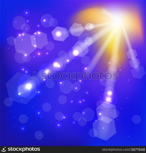 Abstract Summer Sun Sky Background for Your Design.. Abstract Summer Sun Sky Background