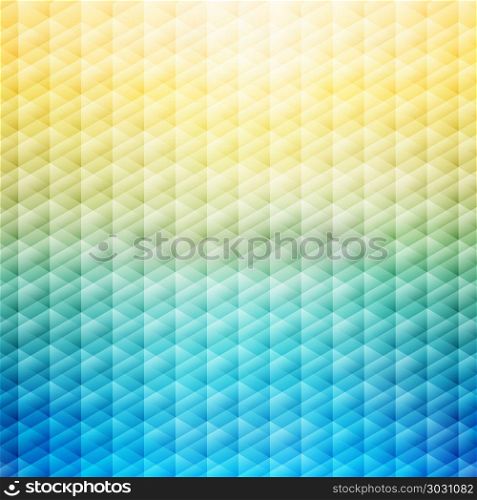 Abstract summer tropical blue and yellow background. Geometric pattern. Vector illustration. Abstract summer tropical blue and yellow background. Geometric p
