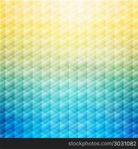 Abstract summer tropical blue and yellow background. Geometric pattern. Vector illustration. Abstract summer tropical blue and yellow background. Geometric p