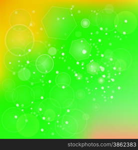 Abstract Sun Green Background for Your Design. Green Background