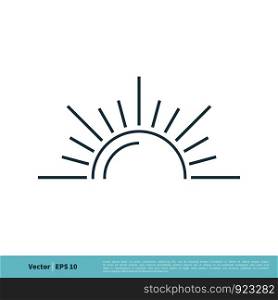 Abstract Sun Icon Vector Logo Template Illustration Design. Vector EPS 10.