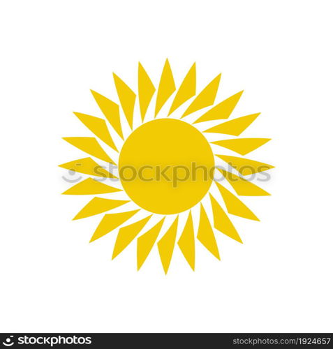 abstract sun logo design