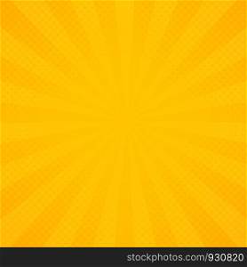 Abstract sun of yellow and orange radiance rays pattern background. Decoration for poster texting, banner art work, banner, show text. vector eps10