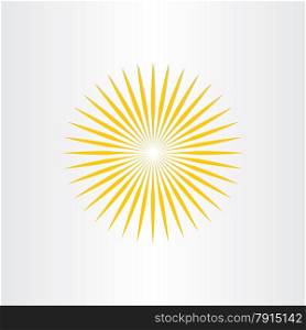 abstract sun symbol sunshine icon design element
