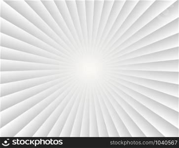 Abstract sunbeams gradient rays in white background - Vector illustration