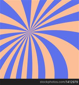 Abstract sunburst pattern background. blue and orange starburst ray. Graphic resource vector illustration