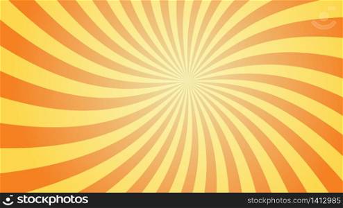 Abstract sunburst pattern background. Orange starburst ray. Graphic resource vector illustration