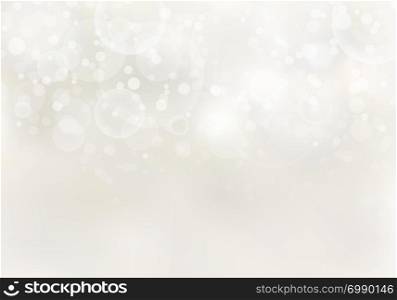 Abstract sunlight blurred light brown background with bokeh lights effect and copy space. Vector illustration