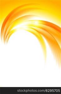 Abstract sunny orange background with bright light effects