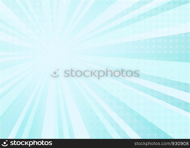 Abstract sunny radiance pattern of comic halftone background. You can use for vivid art work of sun theme. Adjusting for poster, brochure, ad, cover design, modern web page. vector eps10