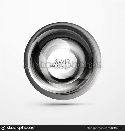 Abstract swirl banner, circle vector abstract background with copy space. Abstract swirl banner, circle vector abstract background with copy space. Vector modern techno illustration