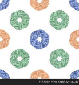 Abstract swirl or twisted geometric seamless Vector Image