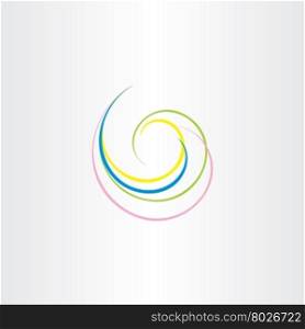 abstract swirl vector background design