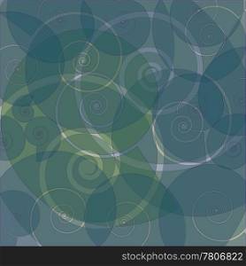 Abstract swirly retro background, vector EPS10 illustration.