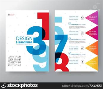 Abstract Swiss style graphic background for Brochure cover Flyer Poster design Layout vector template