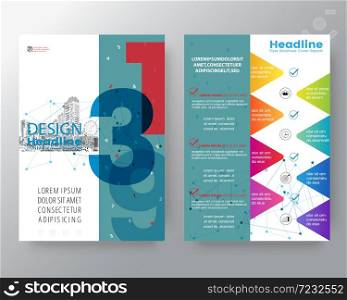 Abstract Swiss style graphic background for Brochure cover Flyer Poster design Layout vector template