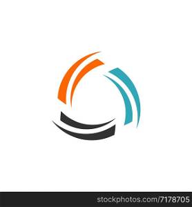 Abstract Swoosh Logo Template Illustration Design. Vector EPS 10.