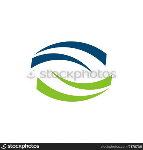 Abstract Swoosh Logo Template Illustration Design. Vector EPS 10.
