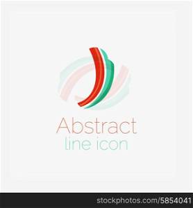 Abstract symmetric geometric shapes, business icon. Vector icon