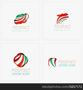 Abstract symmetric geometric shapes, business icon. Vector icon