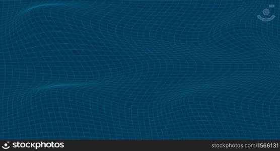 Abstract table blue pattern and background poster with dynamic triangle. technology Particle Mist network Cyber security Vector illustration.