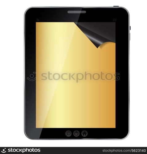 Abstract tablet. Vector illustration.