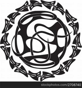 abstract tattoo knotwork design