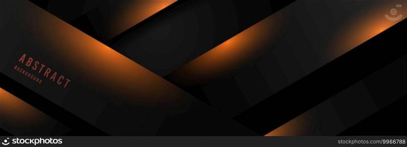 Abstract tech black line of luxury solid style template. Overlapping with geometric elements pattern background. illustration vector