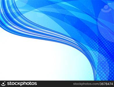 Abstract tech blue background. Colorful illustration