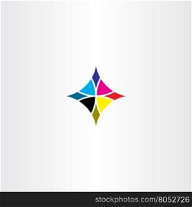 abstract tech business icon vector