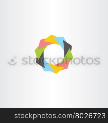 abstract tech business symbol icon vector