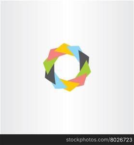 abstract tech business symbol icon vector