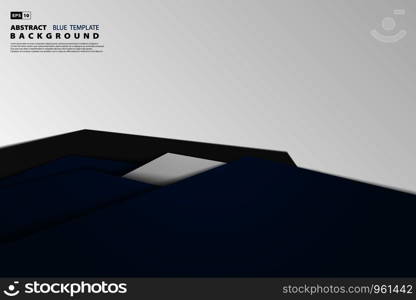 Abstract tech gradient blue overlap of business. Use for tech post, print, ad, artwork, design element. illustration vector eps10