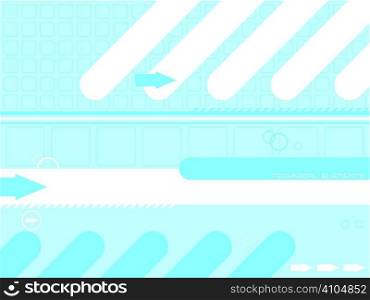 Abstract technical background in cyan and white with room to add your own text