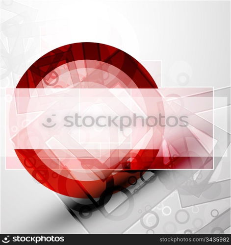 Abstract techno circle vector background