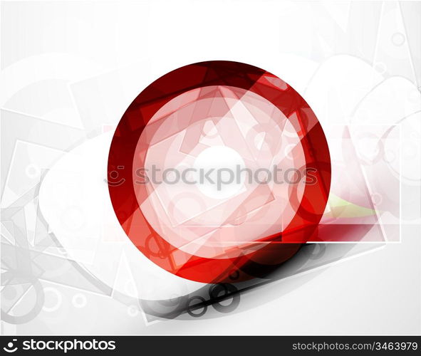 Abstract techno circle vector background