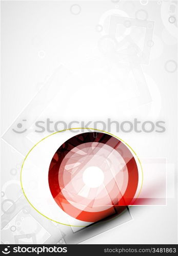 Abstract techno circle vector background